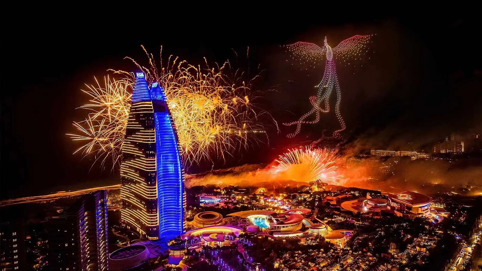 Drone Fireworks Spectacle Celebrates Atlantis Sanya’s 6th Anniversary, Elevat...