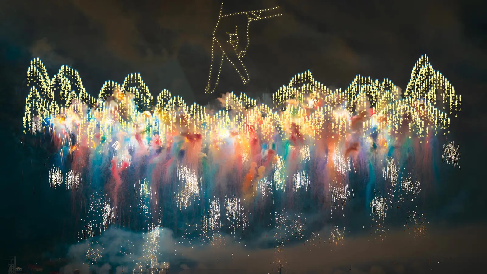 Surreal Live-Plot Drone Light Show Leaves Crowds Spellbound